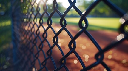 Fototapeta premium link fence