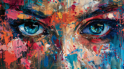 Decorative canvas art with artistic expression and contemporary style