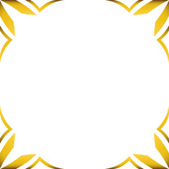 Luxury golden geometric frame