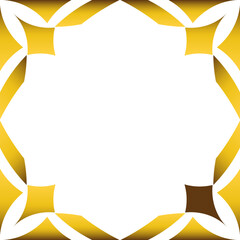 Luxury golden geometric frame