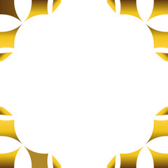 Luxury golden geometric frame