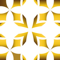 Luxury golden floral frame