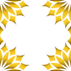 Luxury golden geometric frame