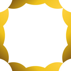 Luxury golden geometric frame