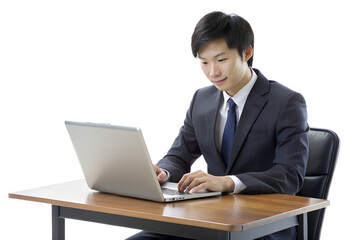 businessman with laptop