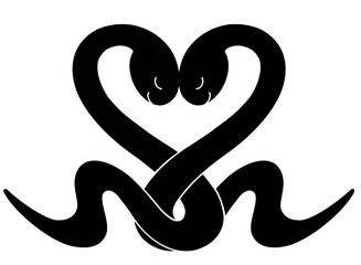 巳年　かわいい蛇のイラスト