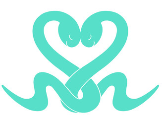 巳年　かわいい蛇のイラスト