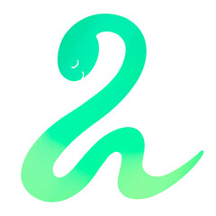 巳年　かわいい蛇のイラスト