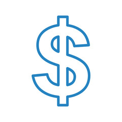 ikona znaku dolara, grafika wektorowa © robert6666