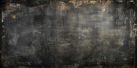 Obraz premium Vintage Scratched Texture with Golden Frame