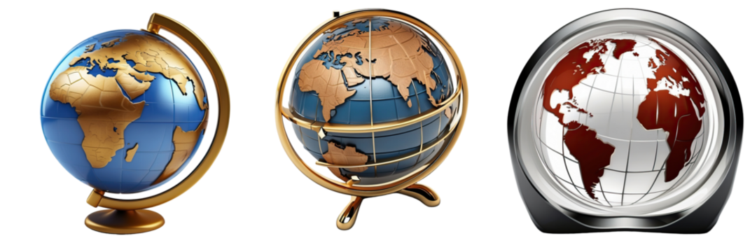globe isolated on transparent background