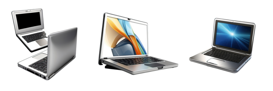 laptop isolated on transparent background