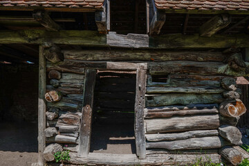 Old wooden stable