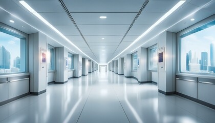 .Architectural visions of hospitals, glowing lights, and innovative designs. 