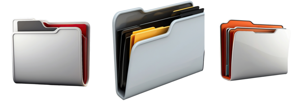 folder isolated on transparent background