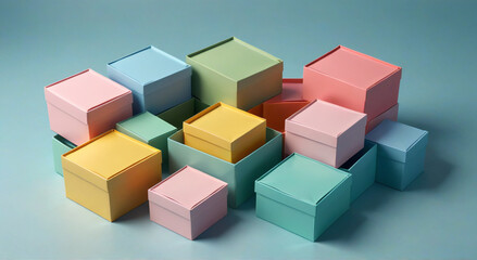 blocks on black background