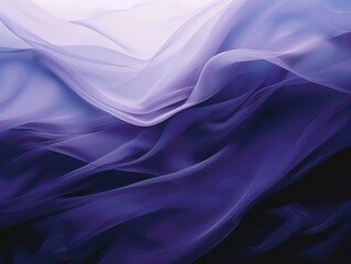 Obraz premium Wavy translucent layers of purple creating a sense of smooth motion