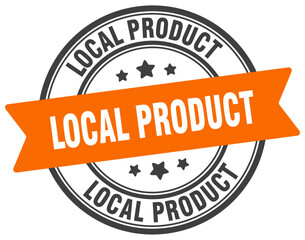 local product stamp. local product label on transparent background. round sign