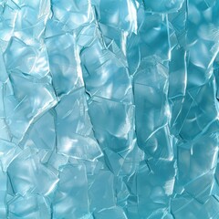 Obraz premium Close-up of textured glass with wavy patterns and a reflective surface