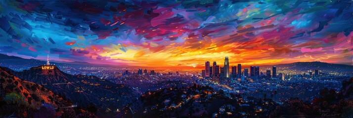 Los Angeles Twilight View