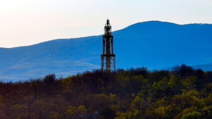 Radio tower in the M&aacute;tra, Hungary
