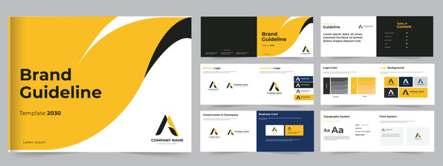Brand Guidelines Template, Modern Brand Guidelines