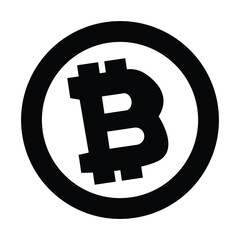 Obraz premium Bitcoin icon. Flat design vector bitcoin icons, signs of modern cryptocurrancy icon in flat style. Golden gray bitcoin illustration.