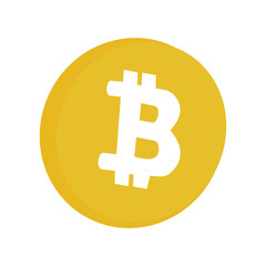Bitcoin icon. Flat design vector bitcoin icons, signs of modern cryptocurrancy icon in flat style. Golden gray bitcoin illustration.