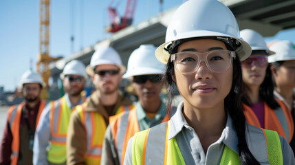 Construction Team at Worksite During Daytime