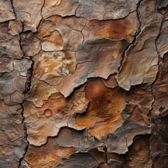 Tree bark surface with a rich combination of cracks and earthy colors