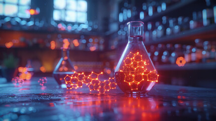 Vector illustration of Hand draw chemistry on background