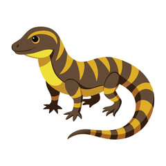 perentie animal isolated on white background