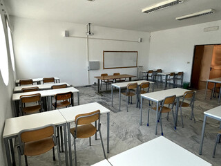 empty school classroom