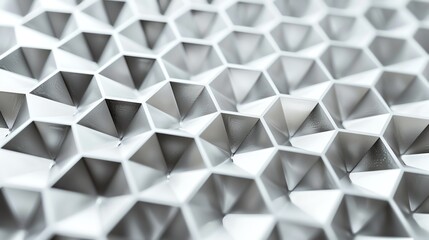 Modern industrial hexagon metal structure against white background, showcasing geometric pattern and minimalistic design.