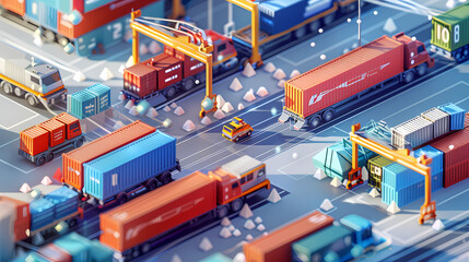 Third Party Logistics 3PL Transportation Export importing goods A service that combines warehousing and transportation. Delivery by air, road, sea