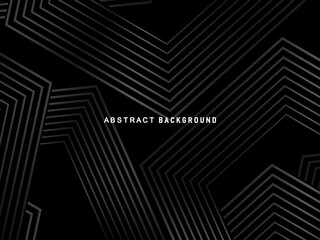 Abstract futuristic dark black background with modern design. Realistic 3d wallpaper with luxurious flowing lines. Elegant background for posters, websites, brochures, cards, banners, apps, etc.