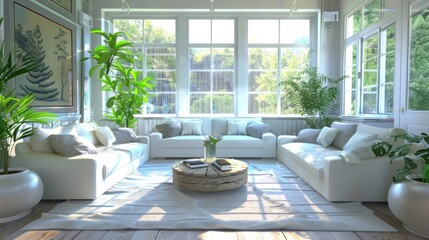 Interior living room. 3d illustration stock photo 