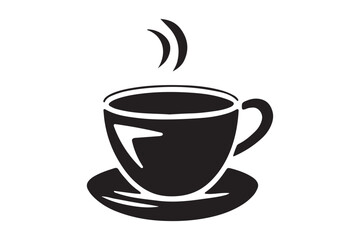 Tee cup Icon  silhouette vector isolated on a white background