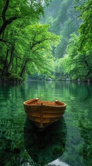 Obraz premium boat on the lake