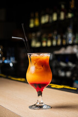 tasty cocktail in the bar