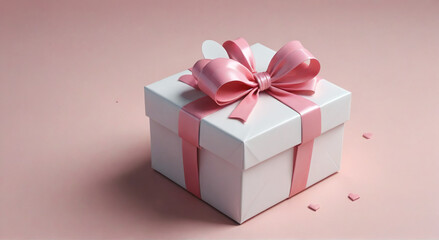 Obraz premium pink gift box