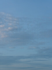 Blue Sky with Clouds in Summer