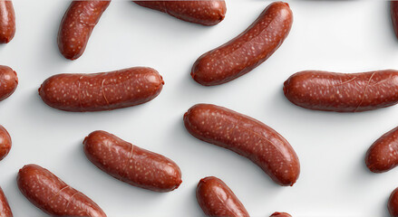 sausage on a white background