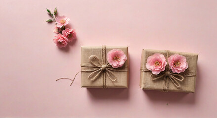 pink flower on a table