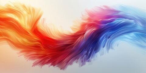 Multicolored lights form wings, shaped like wings spread out