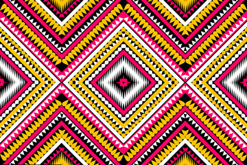 ethnic design pattern sarong pattern geometric design geometric pattern embroidery black yellow white pink Textile prints fabric patterns pillows carpet curtains blankets bed sheets wallpapers surface