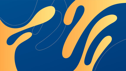 ABSTRACT BLUE ORANGE GRADIENT BACKGROUND SMOOTH COLORFUL DESIGN WITH SHAPES VECTOR TEMPLATE GOOD FOR MODERN WEBSITE, WALLPAPER, COVER DESIGN 