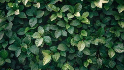 Transport yourself to a serene oasis where a verdant green wall leaves envelops the surroundings