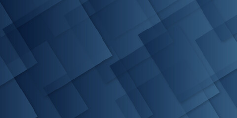 Abstract modern dark blue pattern geometric luxury gradient line background random square shape design. 3d shadow effects, modern design template background. layered geometric triangle shapes.