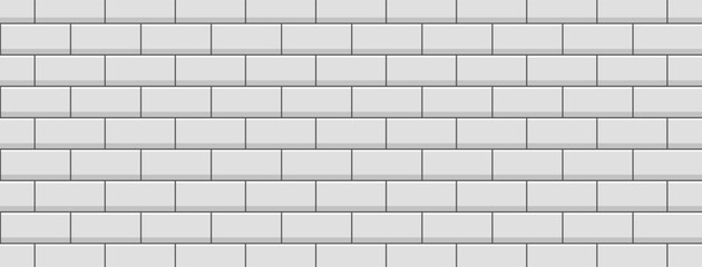 Grey metro ceramic wall tiles seamless pattern background.